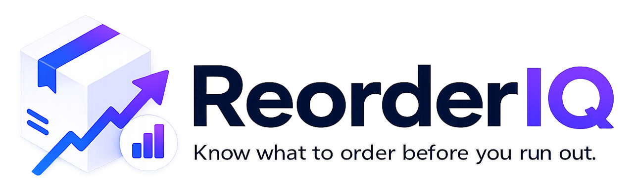 ReorderIQ — Know what to order before you run out.